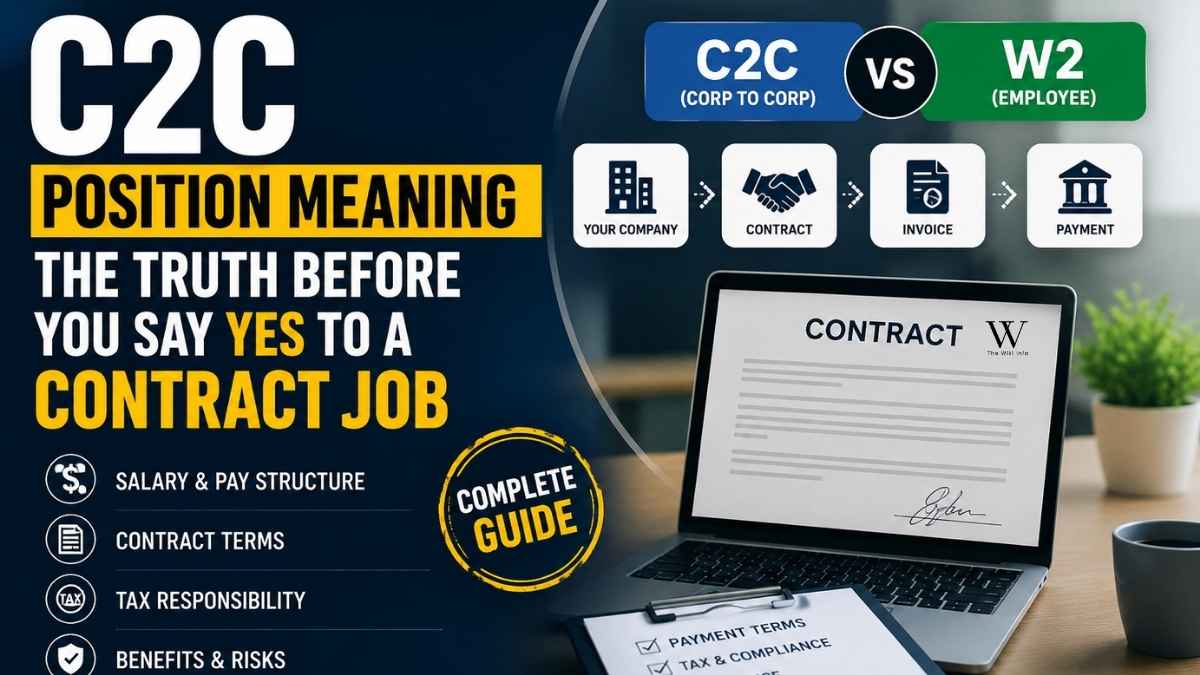C2C Position Meaning: The Truth Before You Say Yes to a Contract Job