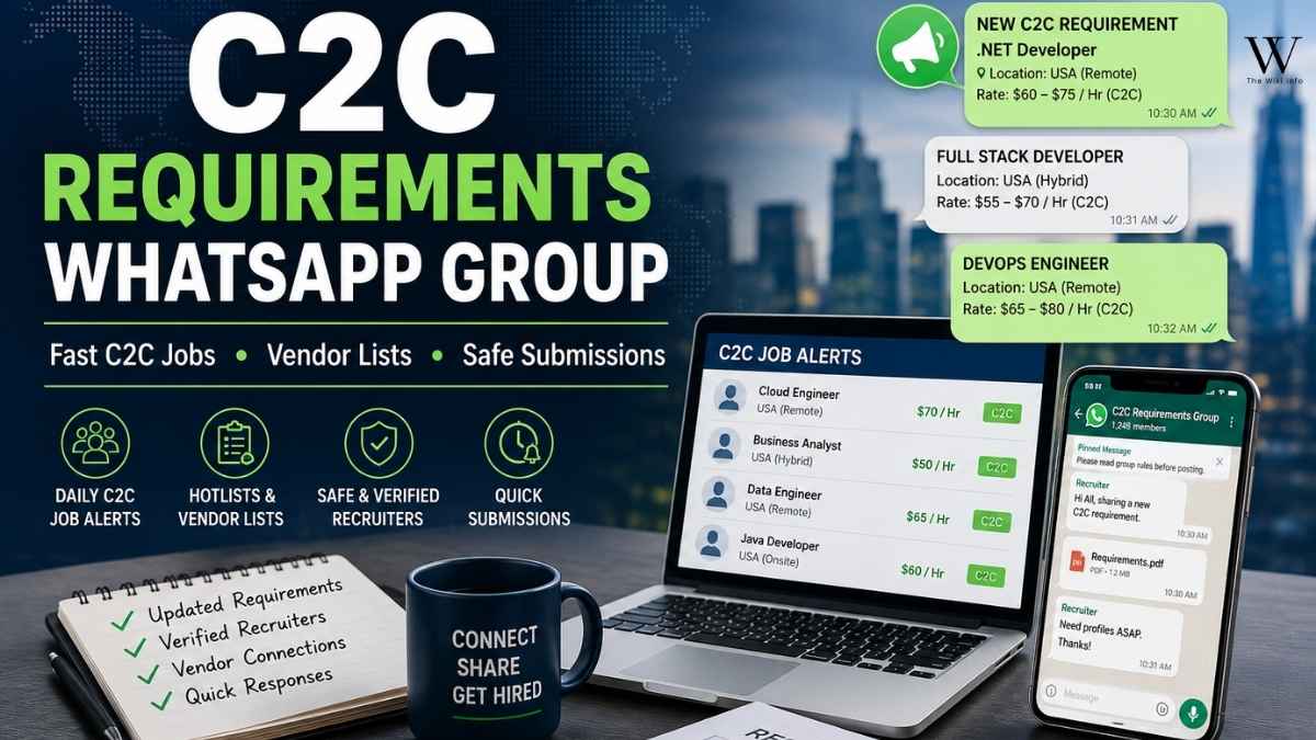 C2c Requirements Whatsapp Group: The Hidden Shortcut Recruiters Use for Fast C2C Jobs, Vendor Lists, and Daily US Staffing Alerts