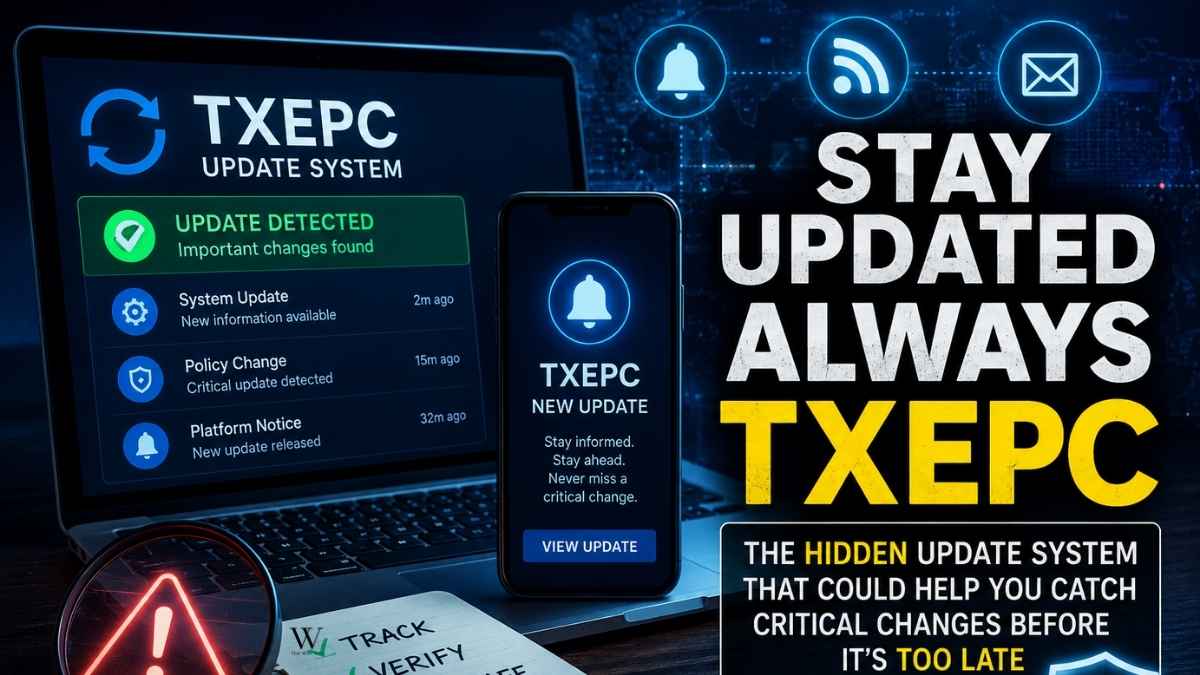 Stay Updated Always Txepc: The Hidden Update System That Could Help You Catch Critical Changes Before It’s Too Late